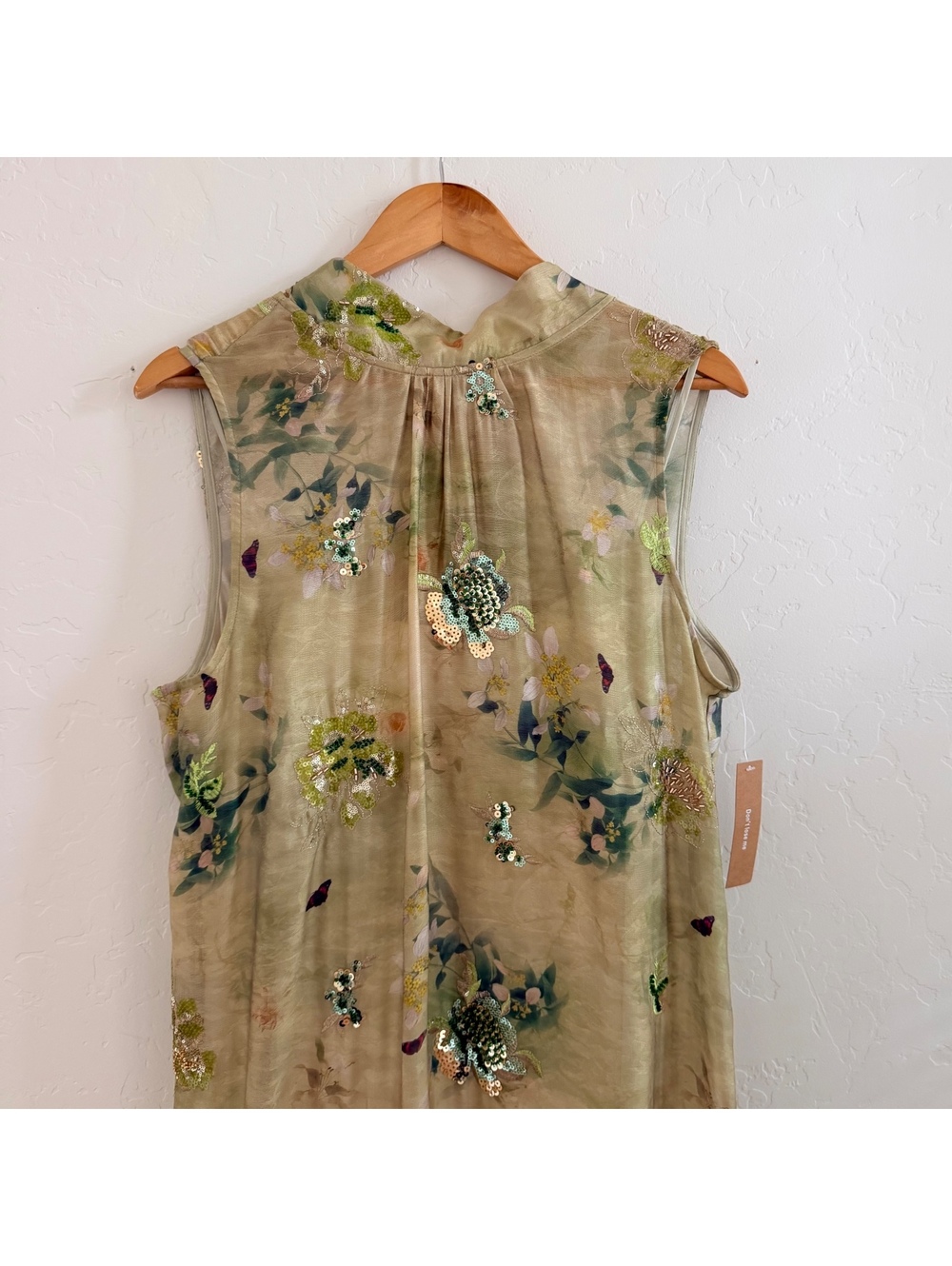 New O.P.T by Few Moda Naia Maxi Dress Beaded Size XL Mariposa - Picture 5 of 8